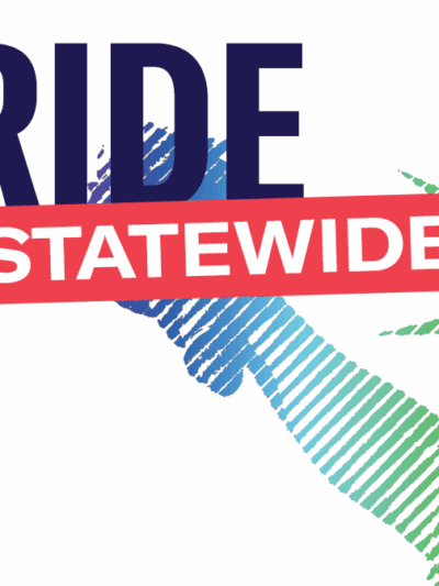 Pride Statewide: Statue of Liberty in rainbow colors
