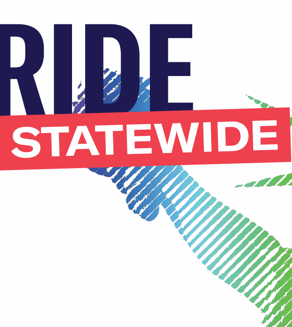 Pride Statewide: Statue of Liberty in rainbow colors