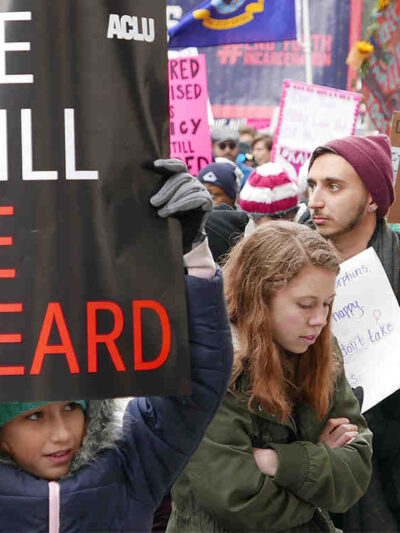WE WILL BE HEARD PROTEST REPRO