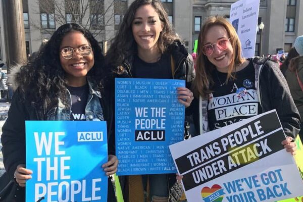 ACLU Indiana Volunteer Protests