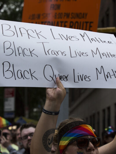 Black Trans Lives Matter Protest Sign