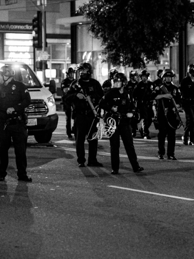 heavily-armed-police-at-black-live-matter-protest