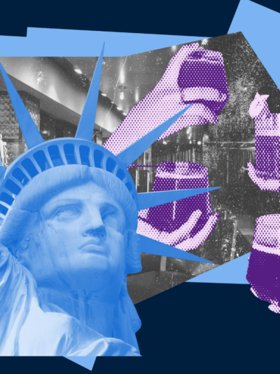 Statue of Liberty and drinks