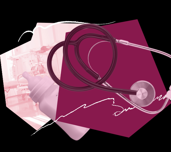 Reproductive and maternal rights collage