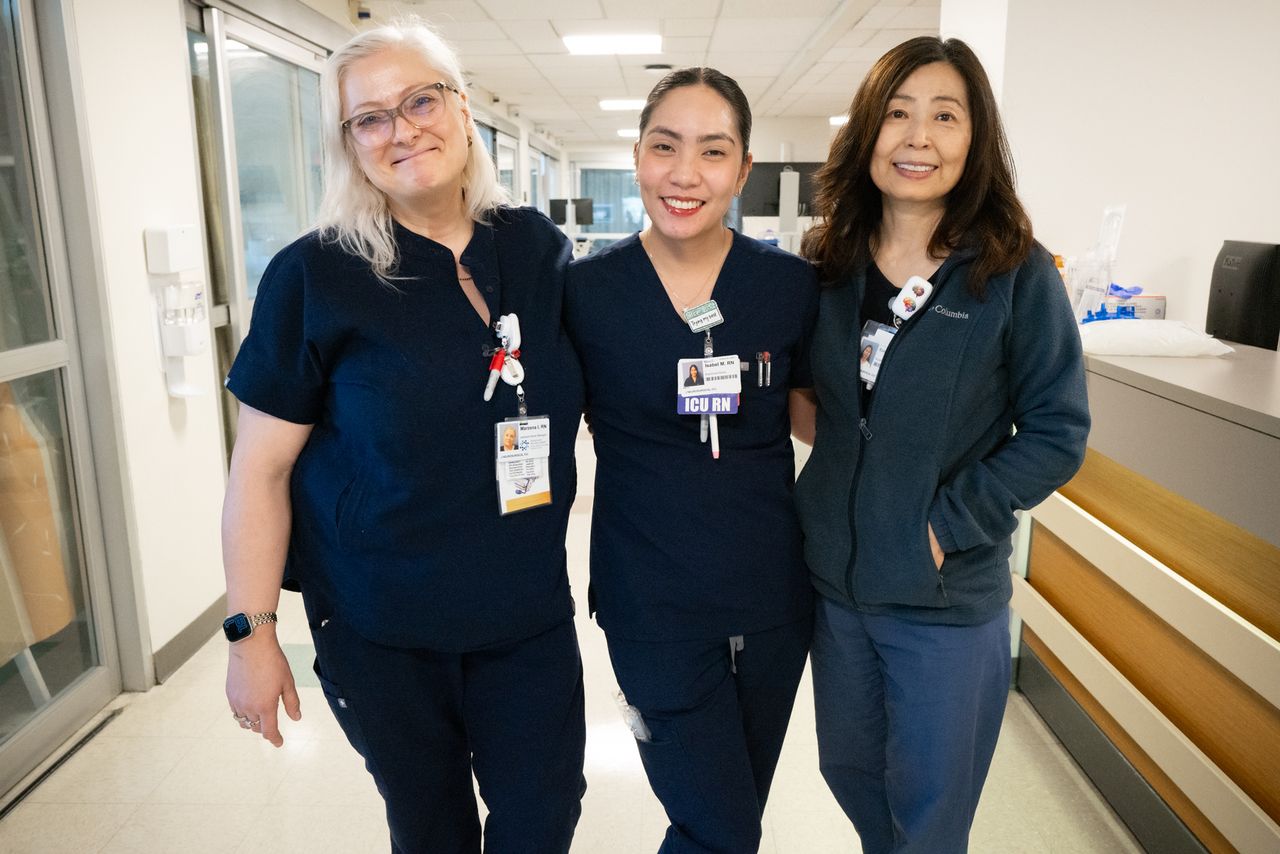 Isabel with her preceptor and boss in New Jersey.