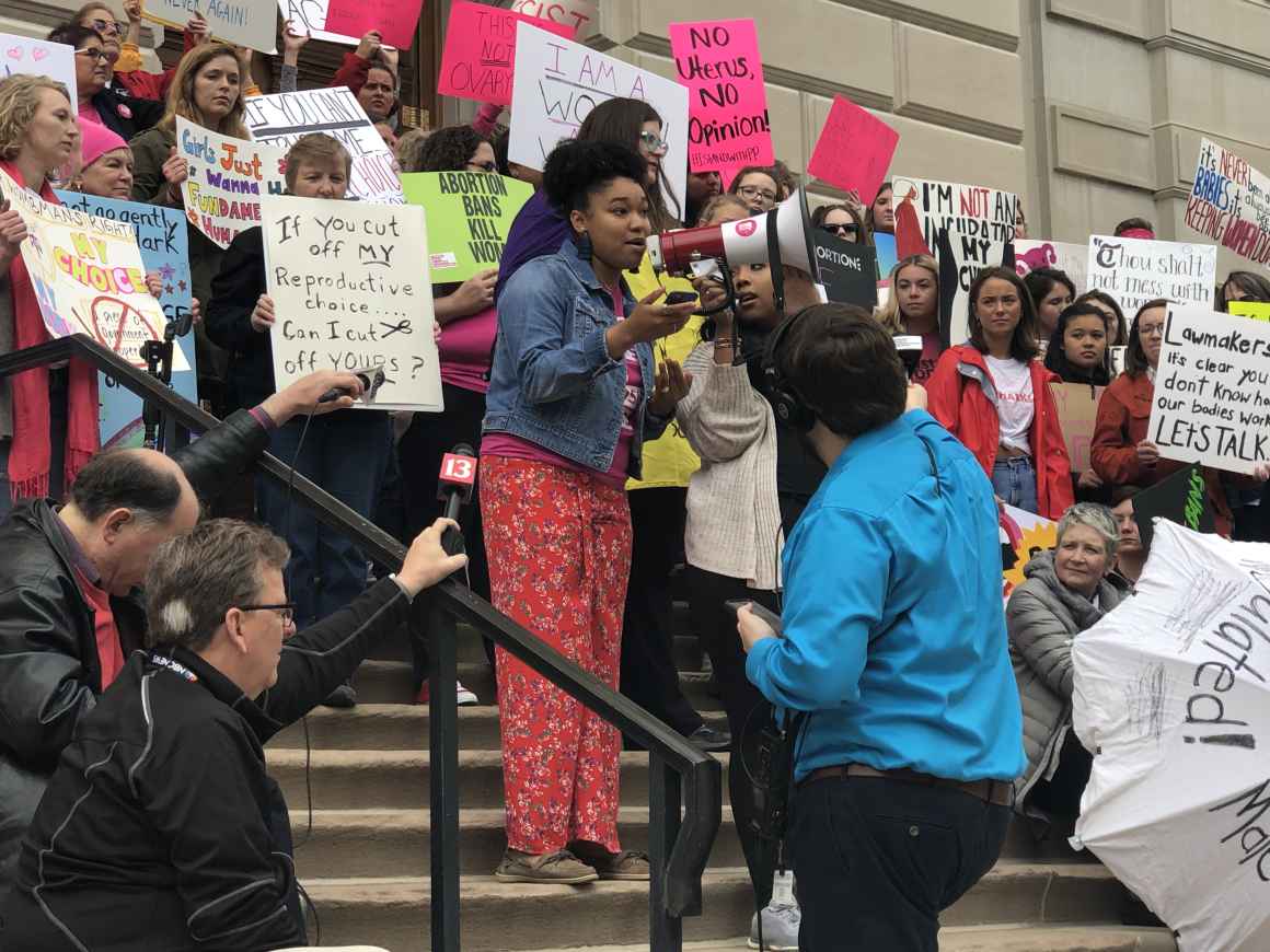 pro-choice rally indiana aclu